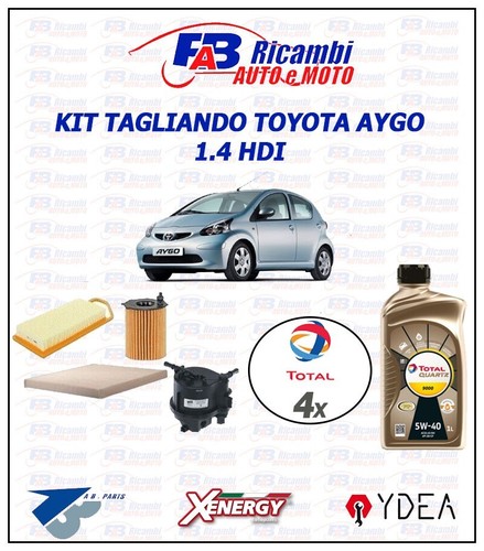 Kit tagliando toyota aygo - kit, 1.4